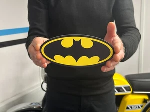 Letrero Ovalado de Batman - Escritorio de pared de superhéroe retro - Imagen 1 de 1