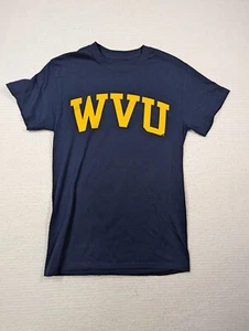 Fanatics WVU Mountaineers Mens Sz Small T-Shirt Dark Blue Short Sleeve New - Picture 1 of 9