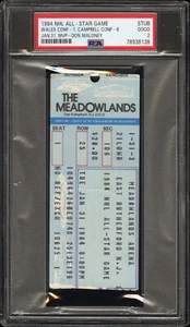 NHL All Star Game Ticket Stub 1984 PSA 2 Wayne Gretzky Goal Steve Yzerman Debut - Picture 1 of 6