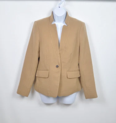 Chaqueta Blazer Banana Republic Marrón Tostado Manga Larga Un Botón Para Mujer Talla 4 Foto 1 de 4