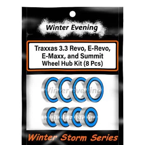 Traxxas 3.3 Revo, E-Revo, E-Maxx, and Summit - Wheel Hub Kit (8 Pcs Bearings) - Picture 1 of 5
