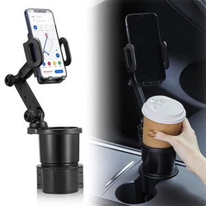 360° Cup Holder Car Mount Cradle for Cell Phone Drink Organizer Holder Universal - Picture 1 of 13