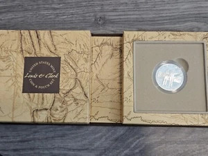 2004 Lewis & Clark Bicentennial Proof Silver Dollar Coin & Pouch Set Box & COA! - Picture 1 of 24