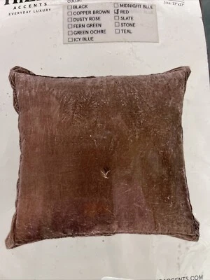 HiEnd Accents Stella brida euro farsa 27” x 27” rojo ver fotos para color Foto 1 de 4