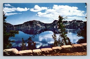 Postkarte Krater See erloschener Vulkan gefüllt tiefer See südliches Oregon - Bild 1 von 2