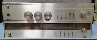 Saba Mi 100 Amplificatore + MT 100 Tuner Stereo anni 80 Funzionante Low Cost - Immagine 1 di 4