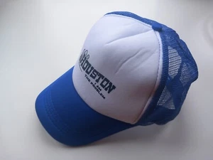 HOUSTON ""I AM THE PROBLEM"" LOGO DRUCKKNOPFLASCHE TRUCKERKAPPE BLAU (WE) NEU EINHEITSGRÖSSE PASSFORM - Bild 1 von 4