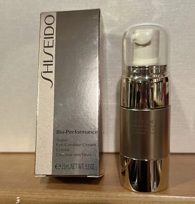 Crema contorno de ojos Shiseido Bio Performance Super 15 ml/0,53 oz sellada de seguridad nueva en caja Foto 1 de 4