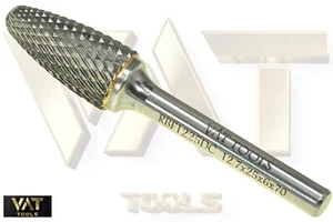 1x VAT Tools HM-Frässtift Rundbogenform RBF 1225 DC 12.7x25x6x70mm - Bild 1 von 2