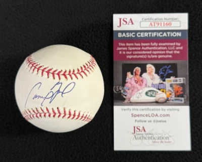 Cameron Maybin Signed Detroit Tigers OML Baseball JSA COA - Image 1 of 4