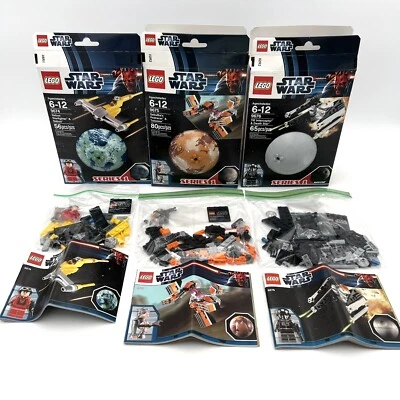 Star Wars Lego 9674 Naboo Starfighter 9675 Sebulba Podracer 9676 Tie Interceptor - Image 1 of 4