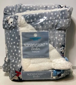 Manta bereber microlight Comfort Bay para cachorros perros 50x60 gris con lunares - Imagen 1 de 3