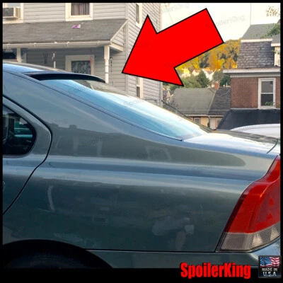 (818R) Asa de janela spoiler teto traseiro StanceNride compatível com: Volvo S60 / S60R 2001-09 - Imagem 1 de 4