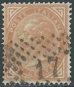 1863-65 REGNO USATO EFFIGIE 10 CENT - RC2-2 - Picture 1 of 1