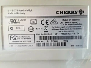 Cherry G81-7000LUAUS-0 MY7000 USB Keyboard New In Box - Picture 1 of 3