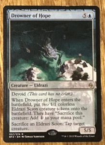MTG Battle for Zendikar, Drowner of Hope -- Light Played - Picture 1 of 2