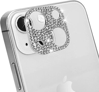 For IPhone 13 14 Plus Pro Max Bling Crystal Tempered Glass Camera Lens Protector • 5.95$