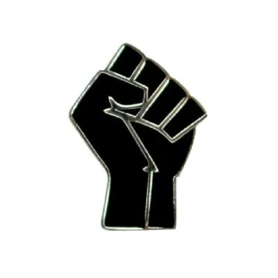 RAISED FIST PIN Black Lives Matter BLM Lapel Badge Resistance Resist Solidarity - Image 1 of 4