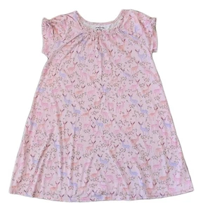 Camicia da notte bambino Garnet Hill extra large 14 rosa cervo manica corta misto cotone - Foto 1 di 7