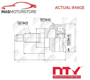 DRIVESHAFT CV JOINT KIT TRANSMISSION SIDE FRONT LEFT NTY NPZ-SU-001 V NEW - Picture 1 of 7