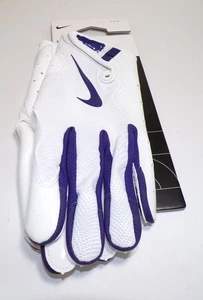 TCU Team Issue Nike Vapor Jet 8 PROMO TF CLG Wht/Orchid Football Gloves Size M - Picture 1 of 4