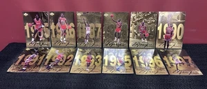 Michael Jordan Gold Foil Series, set jumbo 12 carte dal 1985 al 1997 (vedi descrizione) - Foto 1 di 14