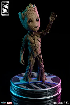 Sideshow 1/1 Tamaño Natural Bebé Groot Maqueta Guardianes de la Galaxia 2 EX Estatua Foto 1 de 4