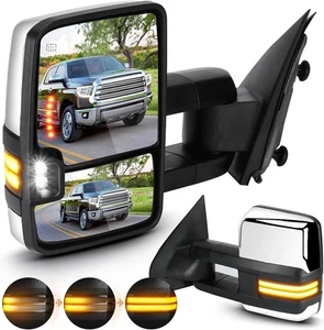 Abschleppspiegel Chrom für Chevy GMC 2014-2018 Silverado 1500 Sierra 1500 2500 - Bild 1 von 9