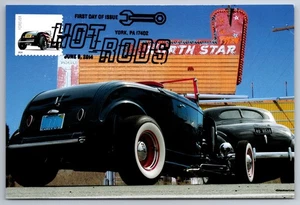 #4908 Hot Rods 1932 Ford Deuce Roadster FDC Maxi Cards w/Pictorial Cancel - Picture 1 of 2