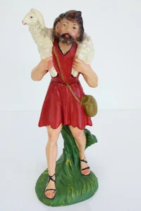 Belén de colección Fontanini PASTOR papel maché/composición Italia 6,5" - Imagen 1 de 7