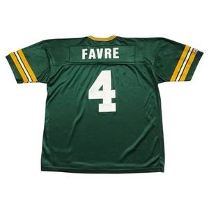 Vintage Champion Green Bay Packers Brett Favre Jersey Large L Mens #4 NFL GB 90s - Picture 1 of 7