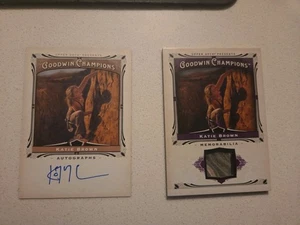 Katie Brown UD Goodwin Champions Autograph Auto Memorabilia Climbing QTY 2 Cards - Picture 1 of 7