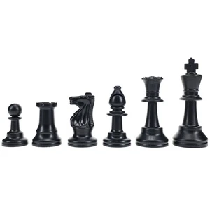WE Games Color Bright Plastic Staunton Tournament Chess Pieces with 3.75 in. - Picture 1 of 8