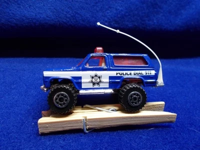 MATCHBOX  MB50 4x4 Chevy Blazer (Blue Police Version) Red Windows; - Image 1 of 3