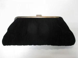 Mary Kay Abendtasche Clutch Handtasche schwarz Samt Kiss Lock formell Urlaub NEU - Bild 1 von 6