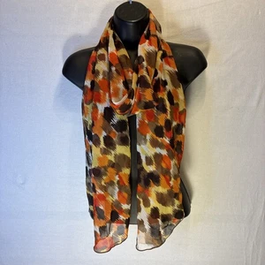 Chico's Damen länglicher Schal Braun/Orange/Gold - Bild 1 von 5