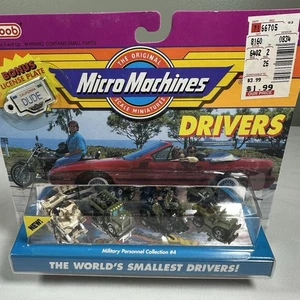 1990 Micro Machines DRIVERS Military Personnel Collection #4 SMALLEST DRIVERS! - Picture 1 of 3