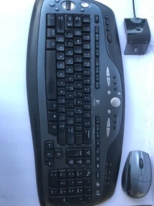 Untested Logitech LX 700 Ergonomic Cordless Desktop Keyboard and Mouse - 2004 - Picture 1 of 1