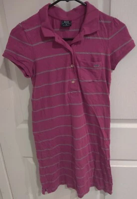 Le Tigre Women’s Pink Polo Dress Long Shirt Tunic Medium Skinny Juniors Vintage - Image 1 of 4
