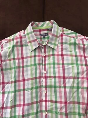 Camisa de vestir Jeremy Argyle NYC para hombre con botones manga larga XL a cuadros multicolor Foto 1 de 2