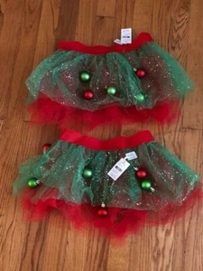 TUTÙ DI NATALE PER BAMBINI GLASSA NUOVO CON ETICHETTE CON ORNAMENTI + BONUS - Foto 1 di 4