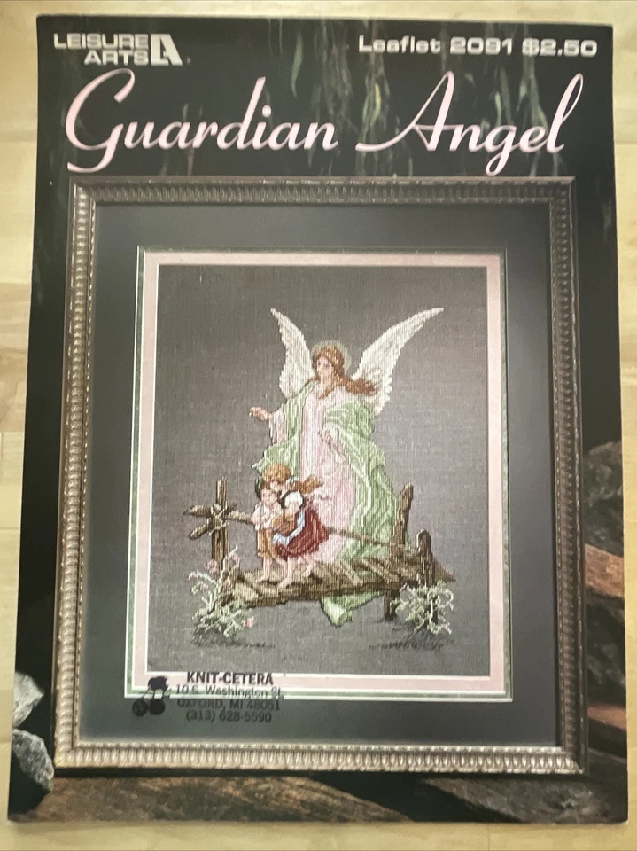Guardian Angel Leisure Arts Leaflet 2091 Cross Stitch Pattern - Image 1 of 1
