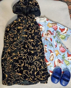 18" Doll Clothes Outfit Christmas Cats Dress Shoes & Cape Fits Most 18" Dolls - Picture 1 of 8