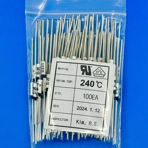 THERMAL FUSE CUTOFF DF240S | 100 PCS | 10A | 250V | SDF DF240S | 35mm | - Picture 1 of 4