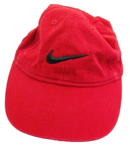 NIKE Toddler Boy's Red Baseball Cap Logo Hat (Kids Adjustable) 100% Cotton - Picture 1 of 5