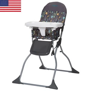 Simple Fold Full Size High Chair Adjustable Wipeable Seat Comfortable Child Fun - Picture 1 of 11