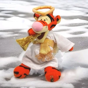 Disney Store Exclusive Winnie The Pooh Tigger Choir Angel 9" Bean Bag Plush Toy - Picture 1 of 7