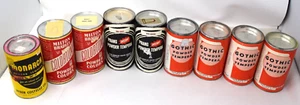 Vintage Lot Of 9 Powder Tempura Paint Cans Gothic Monarch Milton Bradley Prang - Picture 1 of 11