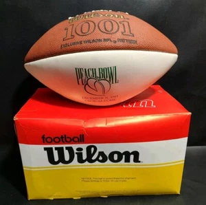 Wilson 1001 1993 Peach Bowl Football + Box - Bild 1 von 5