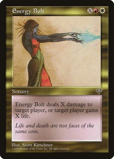MTG - Energy Bolt - Reserved List - Mirage - Magic the Gathering - Image 1 of 1